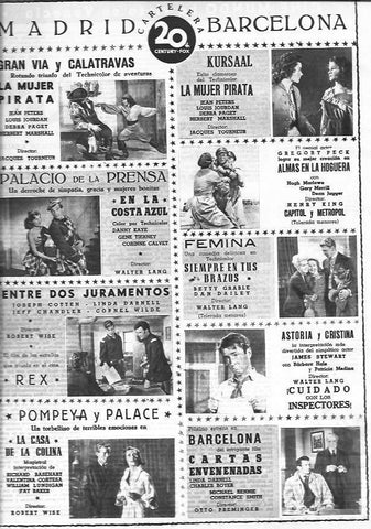 LAMINA 30303: Cartelera de Madrid y Barcelona