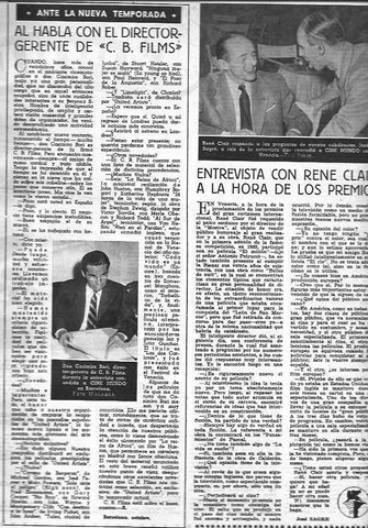LAMINA 30299: Casimiro Bori y Rene Clair