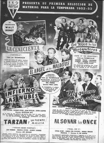 LAMINA 30249: Publicidad de varias peliculas