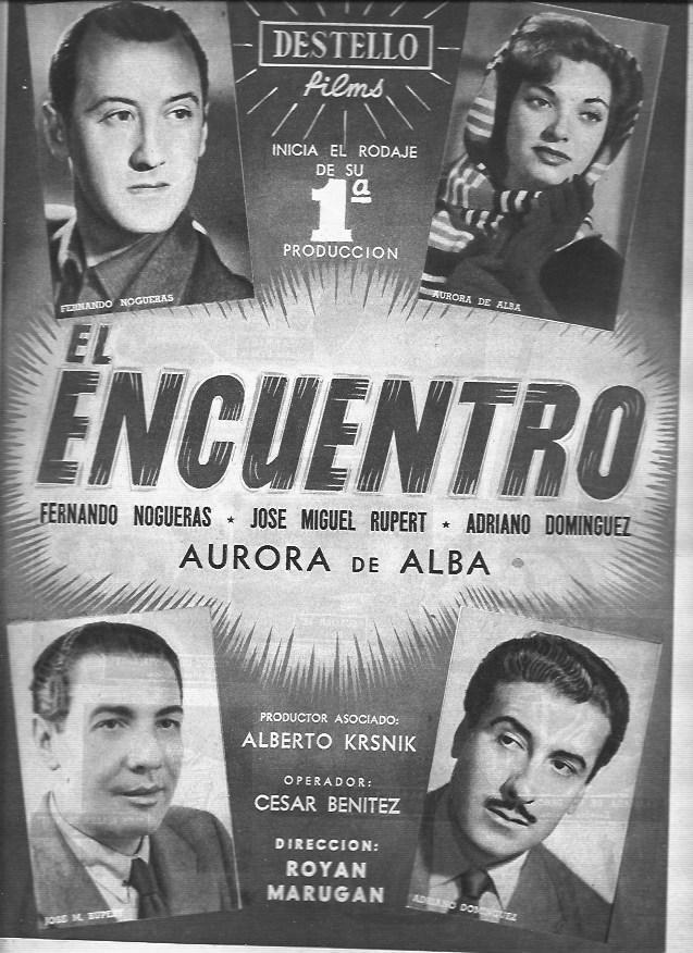 LAMINA 30244: Anuncio de el rodaje de El Encuentro