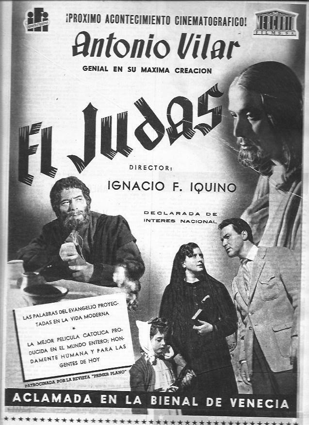 LAMINA 30274: Publicidad de El Judas dirigida por Ignacio Iquino
