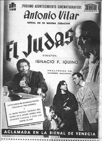 LAMINA 30274: Publicidad de El Judas dirigida por Ignacio Iquino