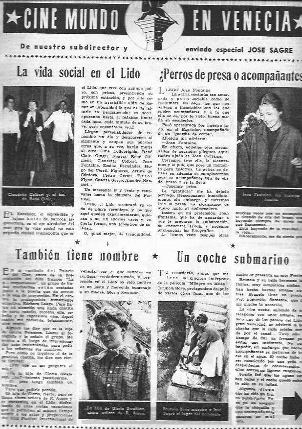 LAMINA 30264: Cine Mundo en Venecia