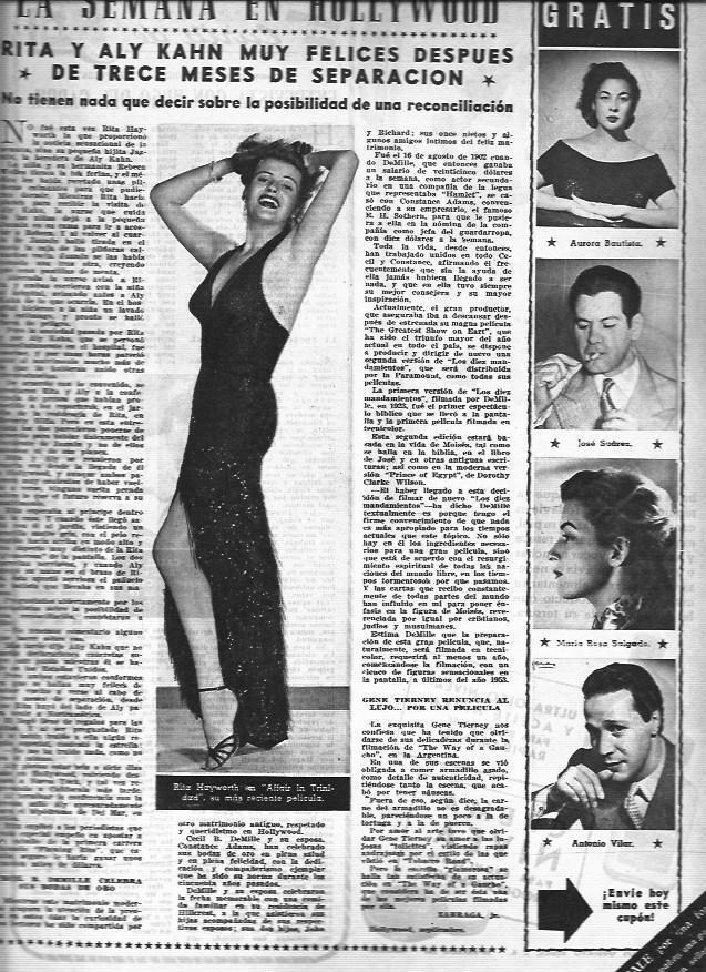LAMINA 30259: Rita Hayworth en Affair in Trinidad