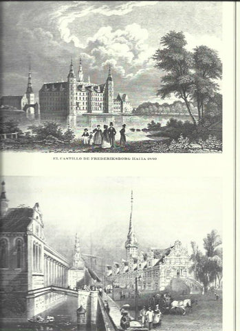 LAMINA 30516: Castillo de Frederiksborg y la Bolsa de Copenhague