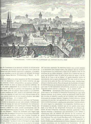 LAMINA 30522: Vista de Nuremberg hacia 1830