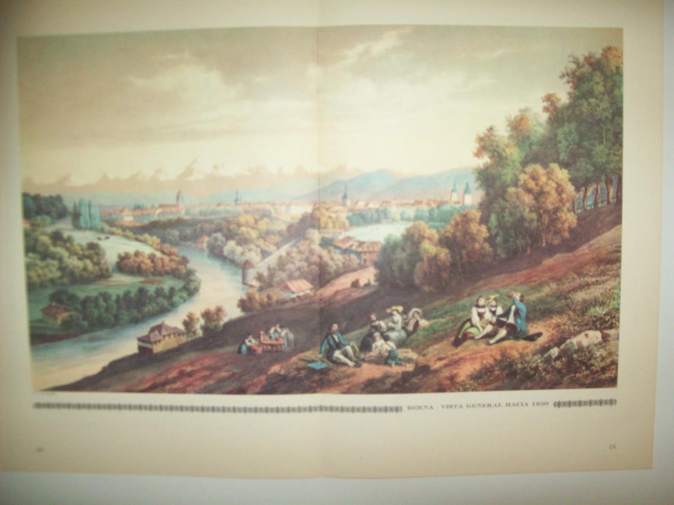 LAMINA 30539: Vista general de Berna hacia 1850