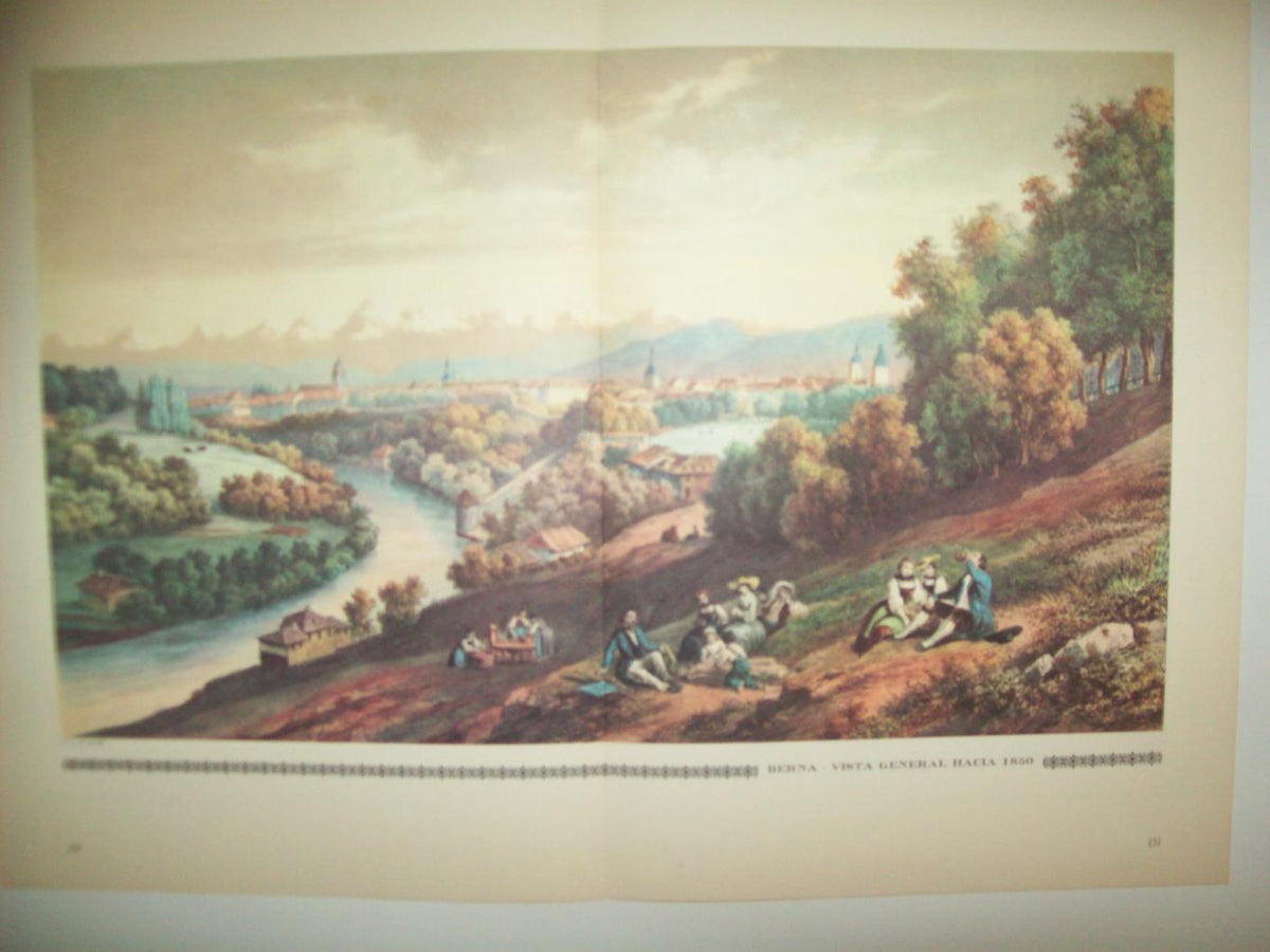 LAMINA 30539: Vista general de Berna hacia 1850