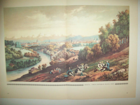 LAMINA 30539: Vista general de Berna hacia 1850