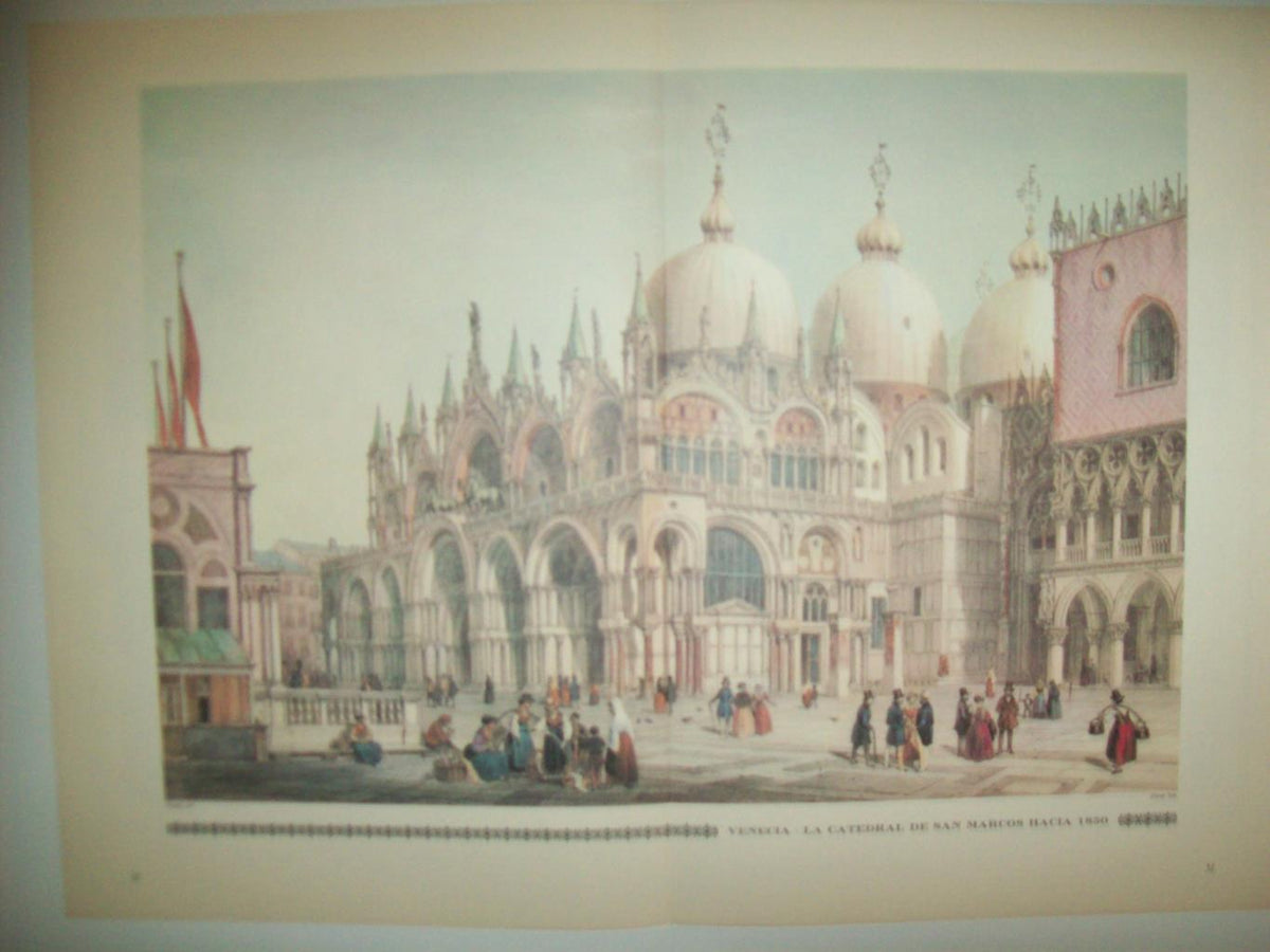 LAMINA 30536: Catedral de San Marcos de Venecia hacia 1850