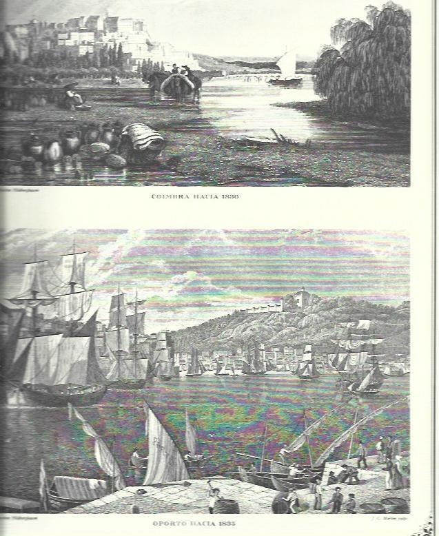 LAMINA 30531: Coimbra y Oporto hacia 1835