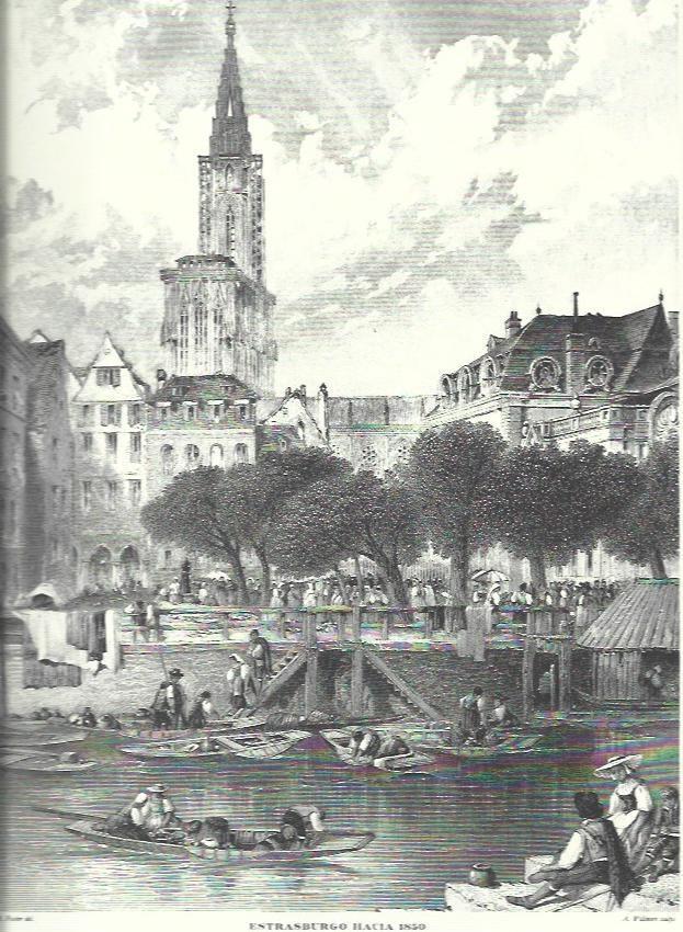 LAMINA 30529: Estrasburgo hacia 1850