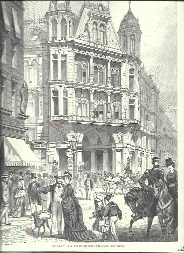 LAMINA 30527: La Friedrichstrasse de Berlin hacia 1874