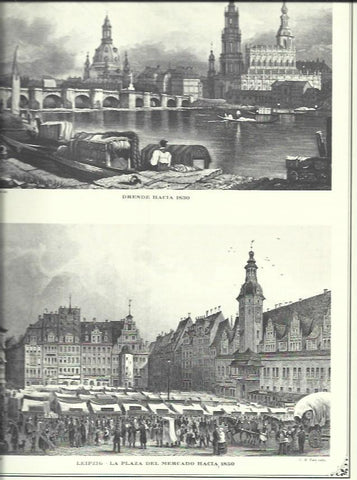 LAMINA 30526: Dresde y Plaza del Mercado de Leipzig