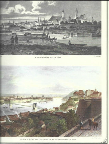 LAMINA 30478: Gyor hacia 1845 y  Budapest hacia 1850