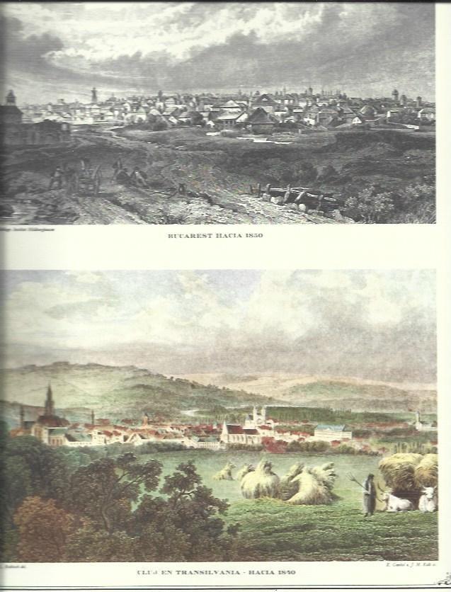 LAMINA 30475: Bucarest y Cluj hacia 1850