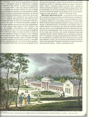 LAMINA 30480: La fuente del emperador Fernando en Marianske Lazne