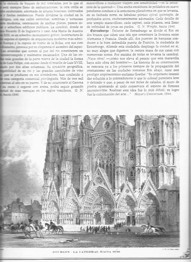 LAMINA 30465: Bourges, la catedral hacia 1840