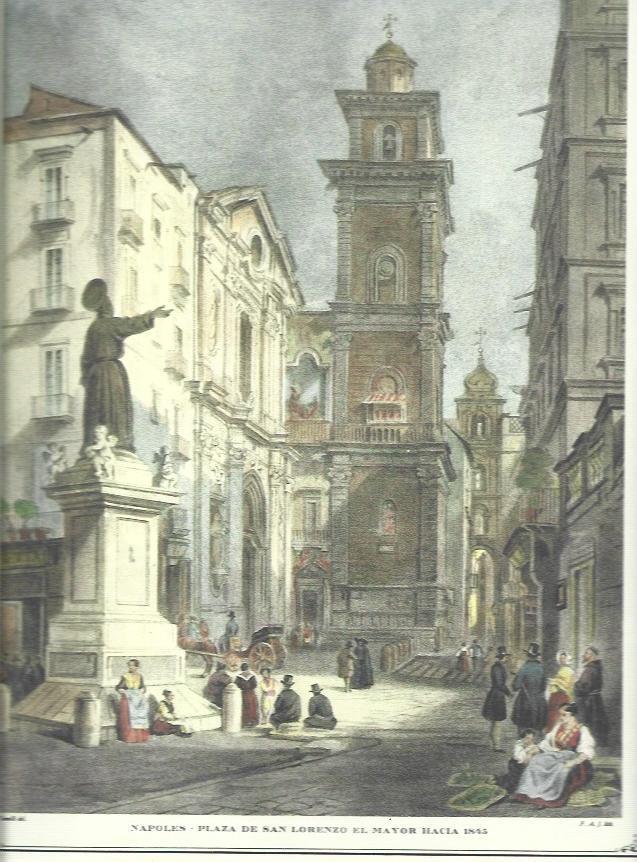 LAMINA 30471: Plaza de San Lorenzo el Mayor de Napoles