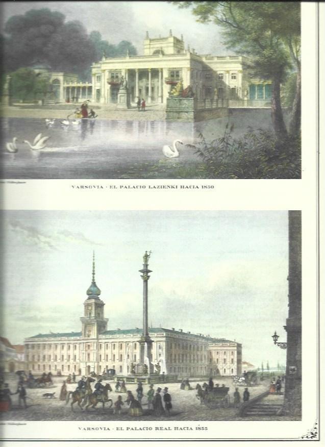 LAMINA 30482: Palacio Lazienski y Palacio Real en Varsovia