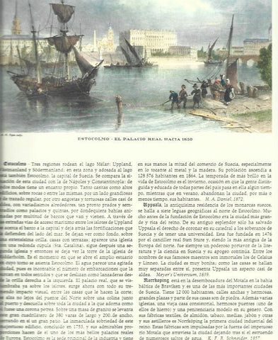 LAMINA 30487: Palacio Real de Estocolmo hacia 1850