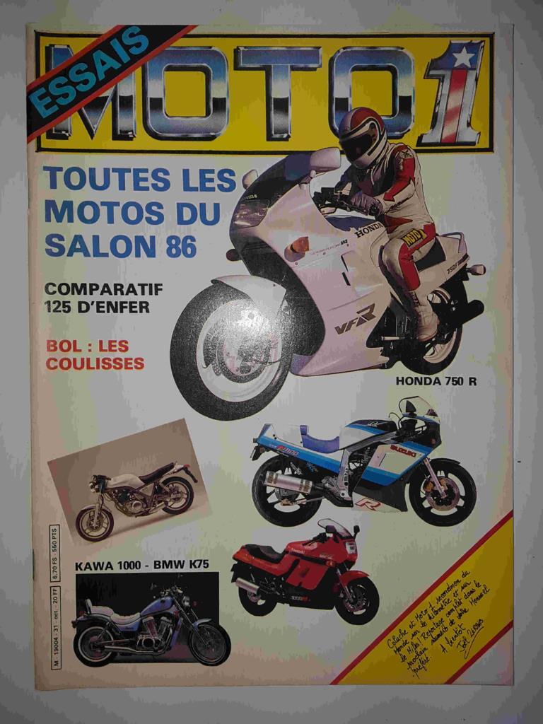 Revista: Moto1 M-19004 - 31 oct (1985) - Toutes les motos du salon 86. No incluye poster central