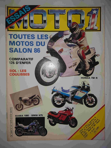 Revista: Moto1 M-19004 - 31 oct (1985) - Toutes les motos du salon 86. No incluye poster central