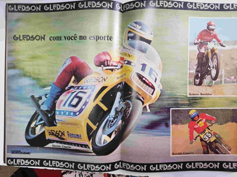 Revista: Duas Rodas Motociclismo num 40 octubro 1978, año 5. Poster central (Denisio Casarini, Ronaldo Casanova, Roberto Boettcher)