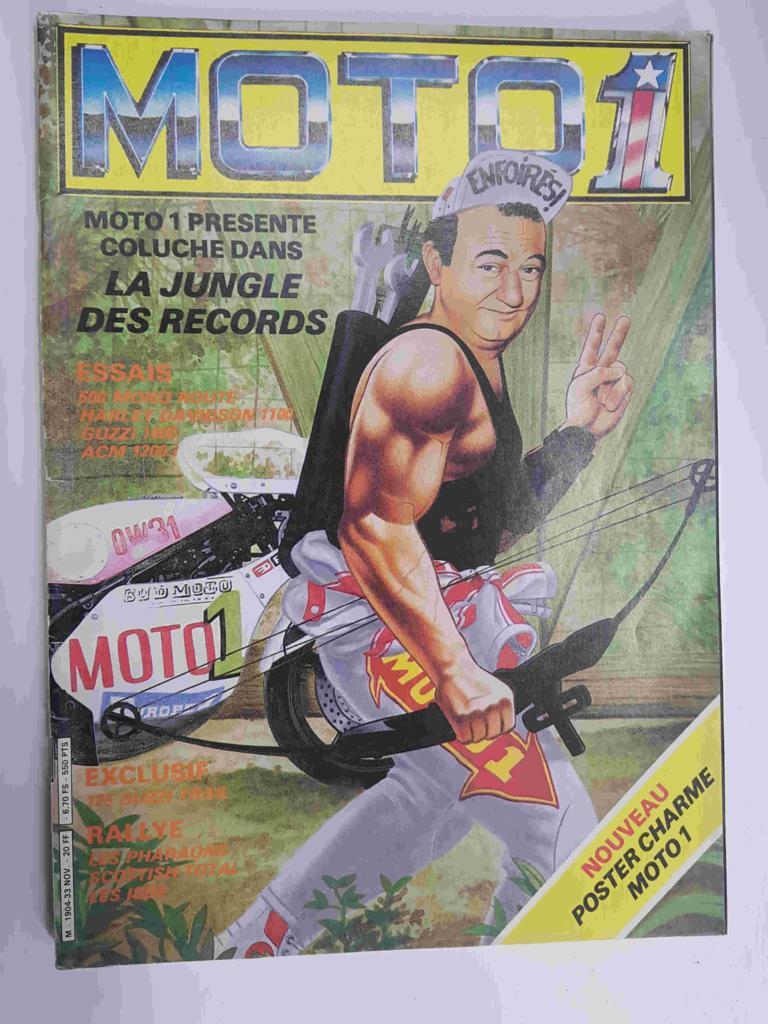 Revista: Moto1 M - 1904-33 Nov 1985. Nouveau poster charme Moto 1