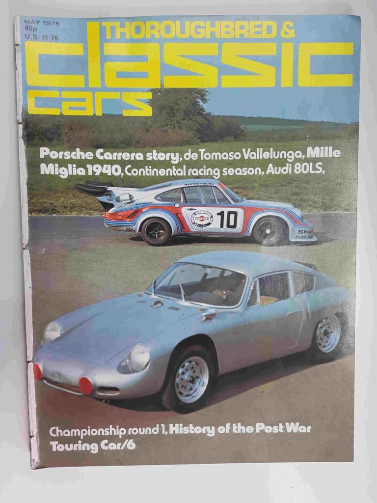 Revista: Thoroughbred & Classic cars vol. 2 num 8 may 1975. Procede de retapado. No tiene poster central