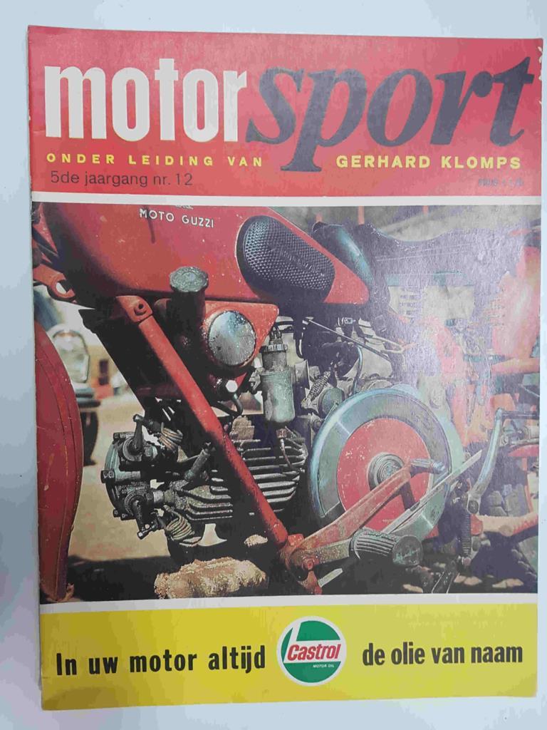 Revista: Motorsport onder leiding van, 5de jaargang nr. 12 (Gerhard Klomps). No tiene poster central