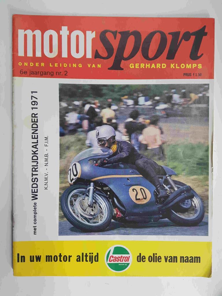Revista: Motorsport onder leiding van, 6e jaargang nr. 2 (Gerhard Klomps). No tiene poster central