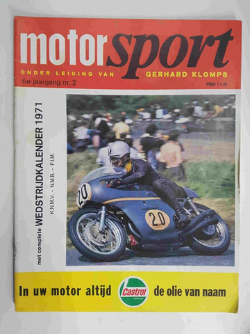 Revista: Motorsport onder leiding van, 6e jaargang nr. 2 (Gerhard Klomps). No tiene poster central