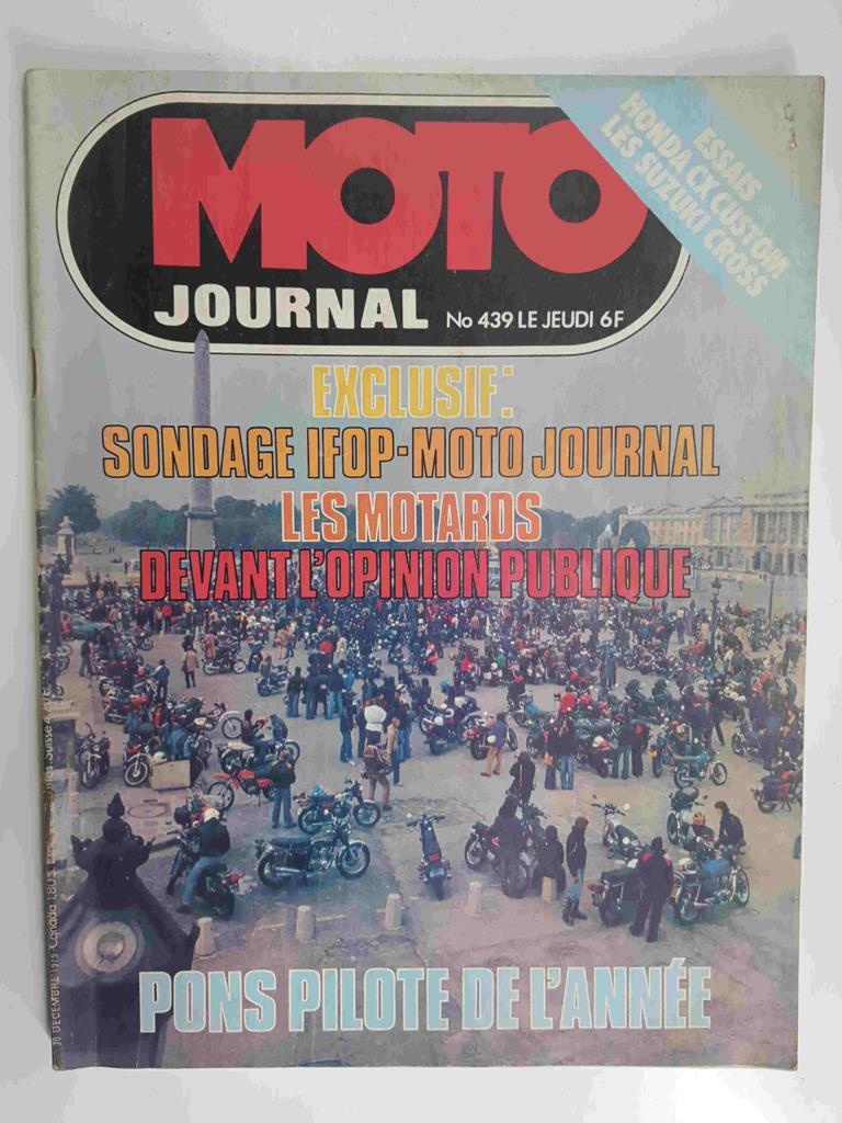 Revista: Moto journal num 439, 20 decembre 1979 (No contiene poster). Pons Pilote de l'annee