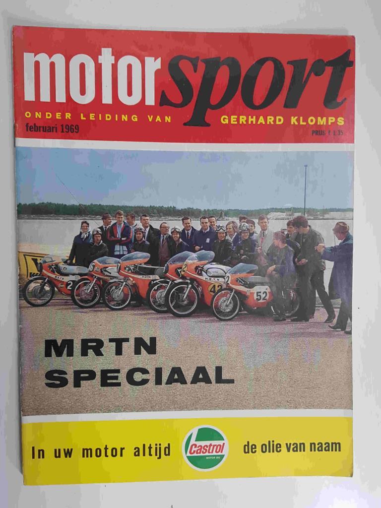 Revista: Motorsport 4e jaargang num 2 onder leiding van, februari 1969 (Gerhard Klomps). No tiene poster central