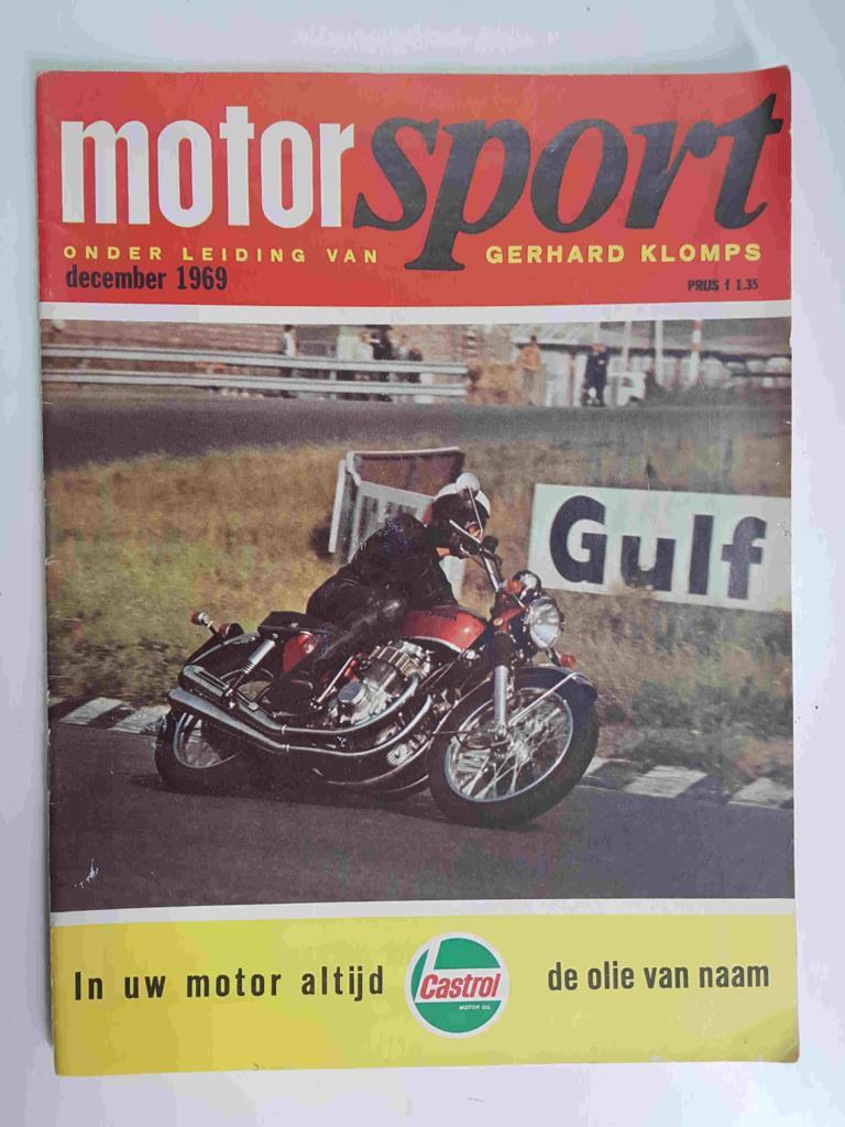 Revista: Motorsport december 1969 onder leiding van,  (Gerhard Klomps). No tiene poster central