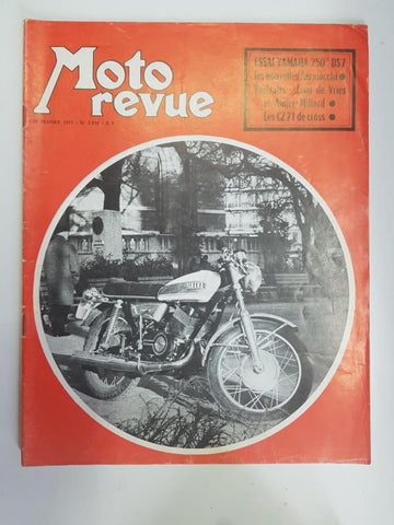 Revista: Moto revue num 2016, 20 fevrier 1971 - Salon de la voiture et de la moto de course