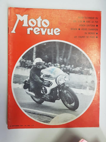 Revista: Moto revue num 2016, 26 septembre 1970 - Les coupes de Paris