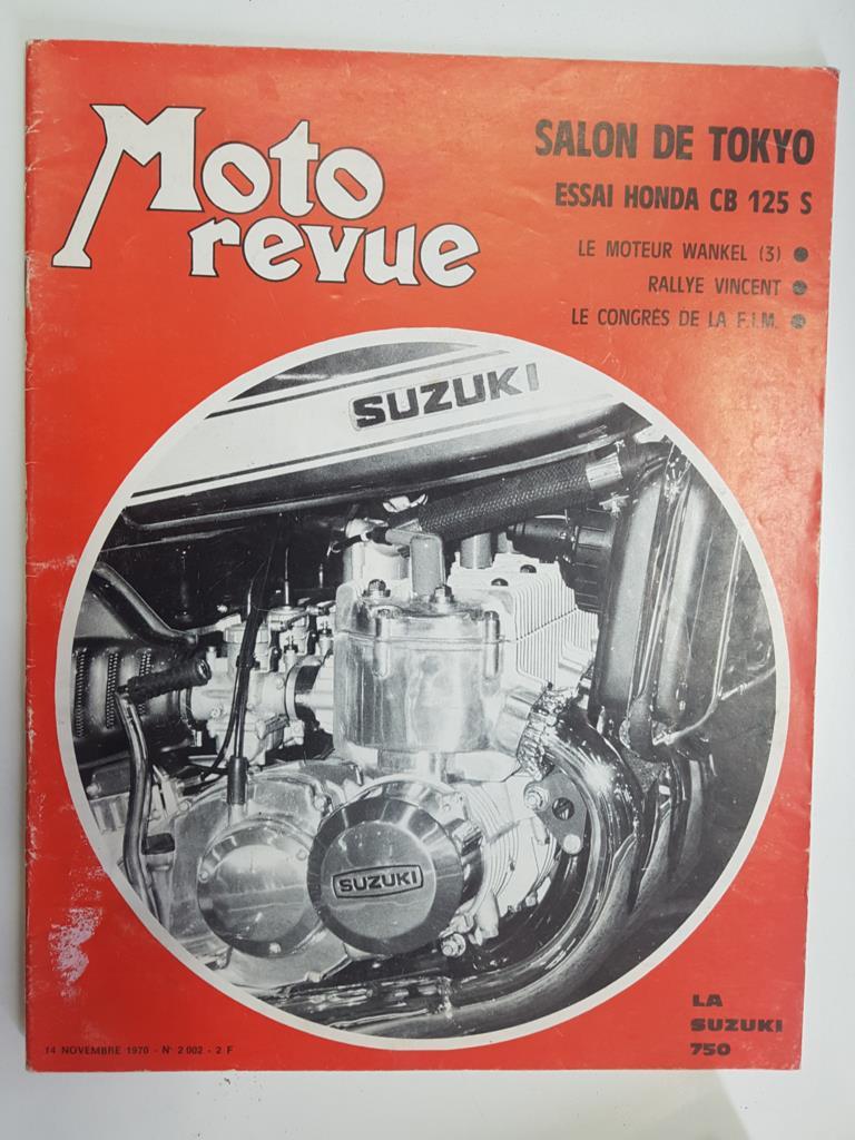Revista: Moto revue num 2002, 14 novembre 1970 - Salon de Tokyo