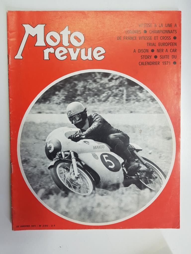 Revista: Moto revue num 2012, 23 janvier 1971 - Pierre Viura champion de France 125 cc