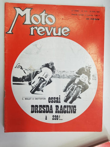 Revista: Moto revue num 1929, 26 avril 1969 - G. Mallet a Snetterton, essai dresda racing a 220