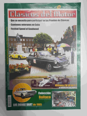 Revista: Clasicos del Motor num 14 septiembre 2001 - Coleccion Bultaco, Los Dodge Dart de 1965