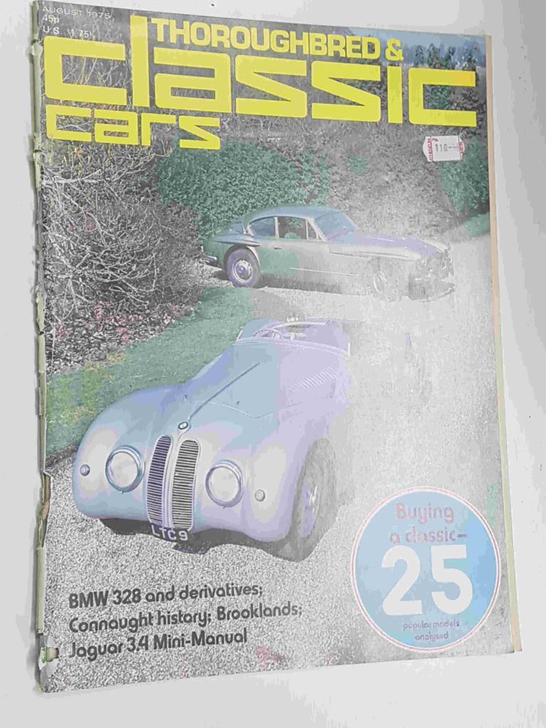 Revista: Thoroughbred & Classic cars vol. 2 num 11, august 1975, Buying a classic - 25 popular models analysed