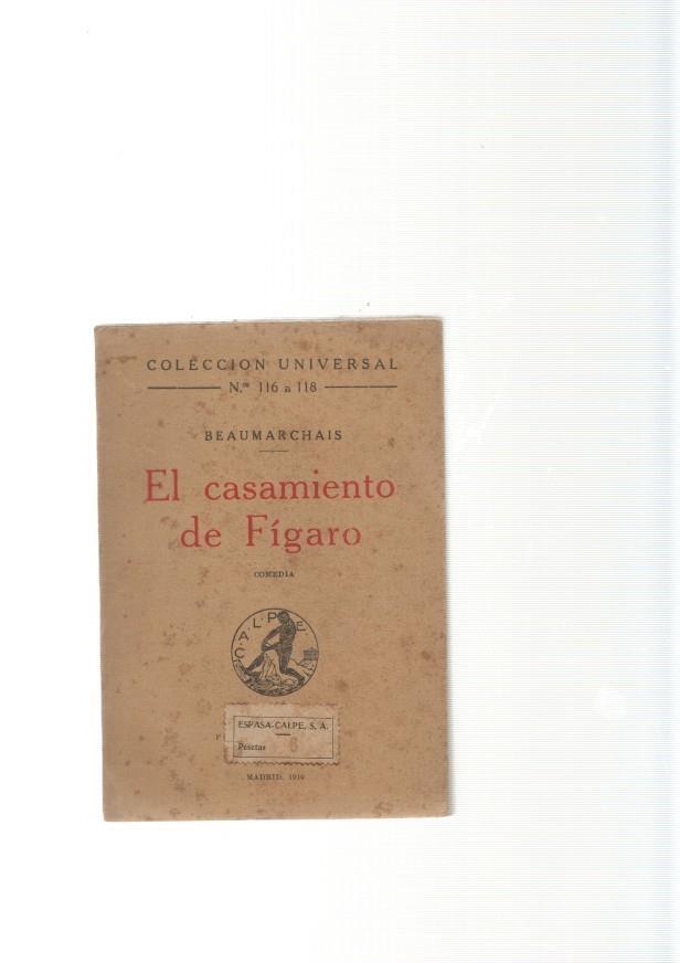 El casamiento de Figaro. Comedia