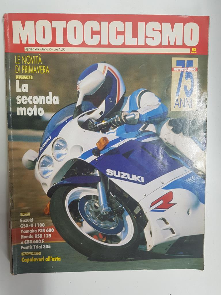 Revista: Motociclismo num 4, aprile 1989, fascicolo 2382 - anno 75
