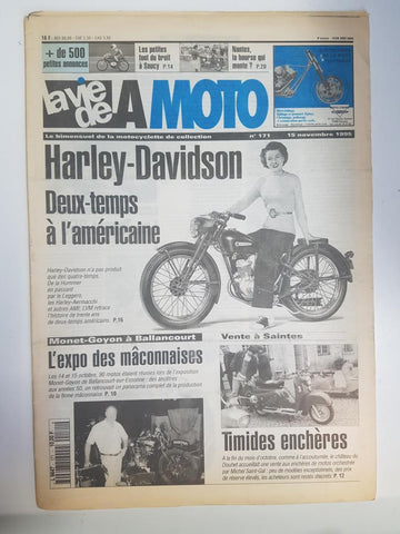 Revista, Magazine: La Vie de l'Auto num 171, novembre 1995 - Harley Davidson deux-temps à l'américaine