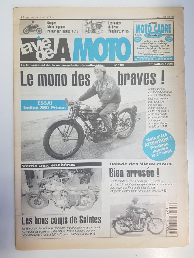 Revista, Magazine: La Vie de l'Auto num 186, juillet 1996 - Les mono des braves