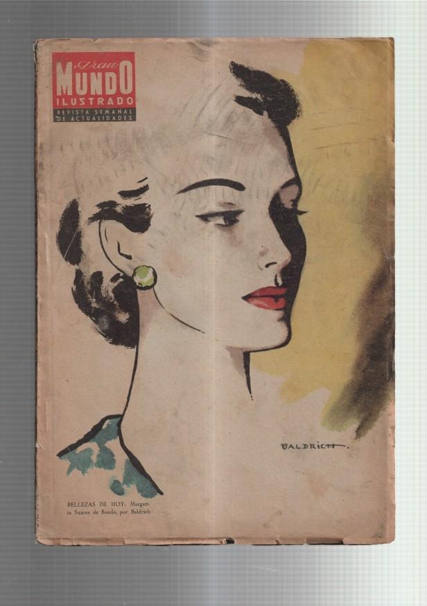 Gran Mundo Ilustrado con portada con Margarita Suarez de Boedo por Baldrich