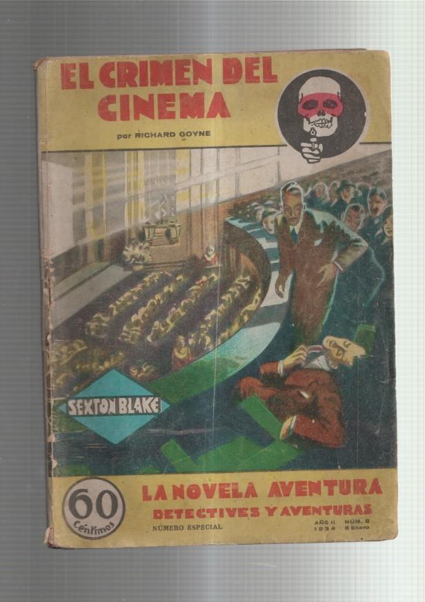 La novela aventura numero 08: Sexton Blake: El crimen del cinema