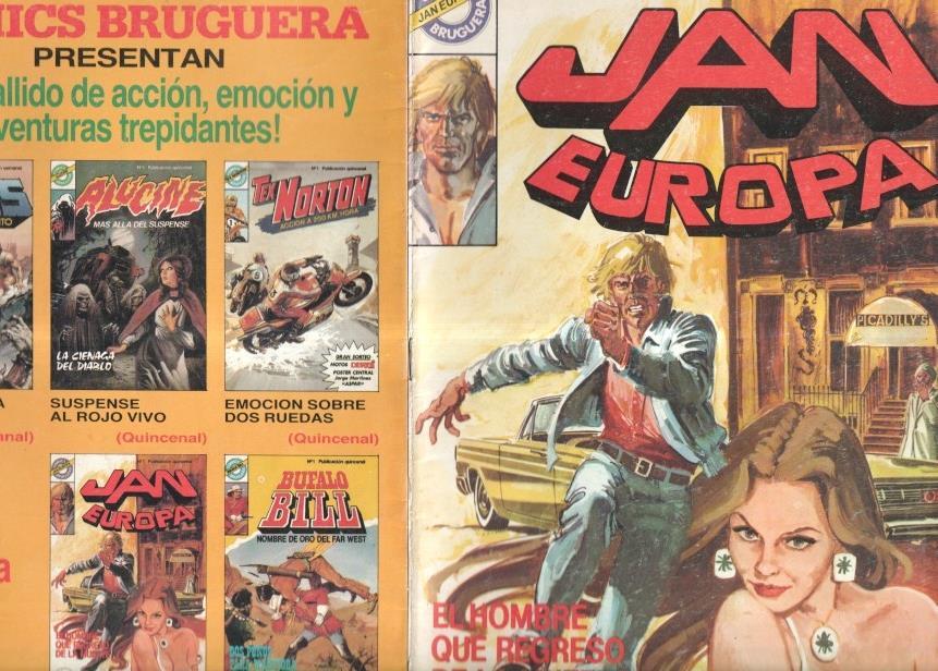 Bruguera: Jan Europa numero 1 (numerado 2 en trasera)